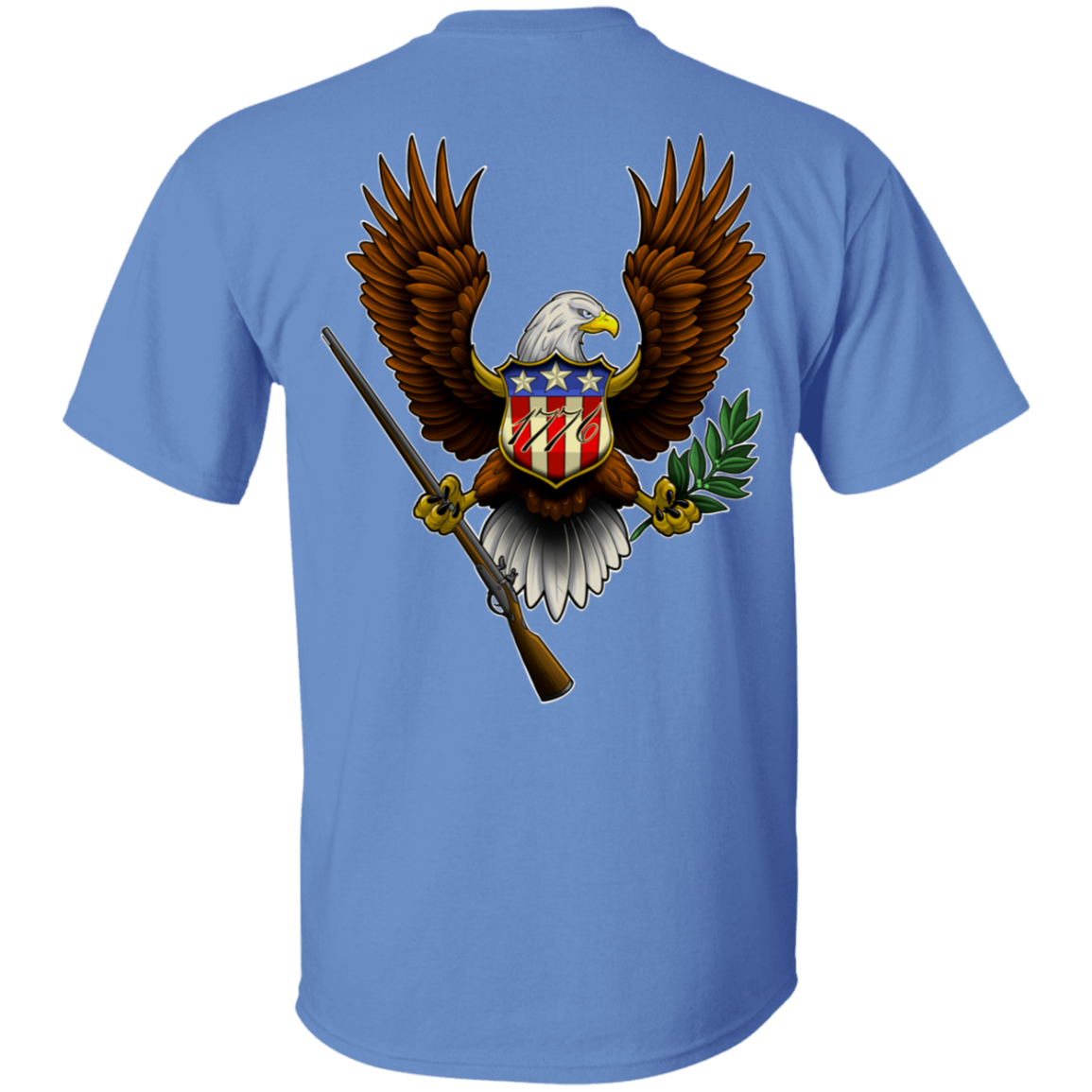We the People American Bald Eagle 1776 Double Sided T-Shirt