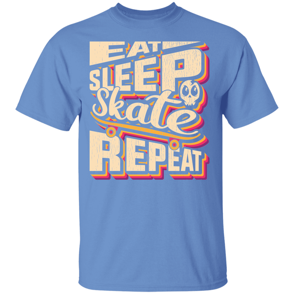 Eat Sleep Skate Repeat Skateboard Skateboarding T-Shirt