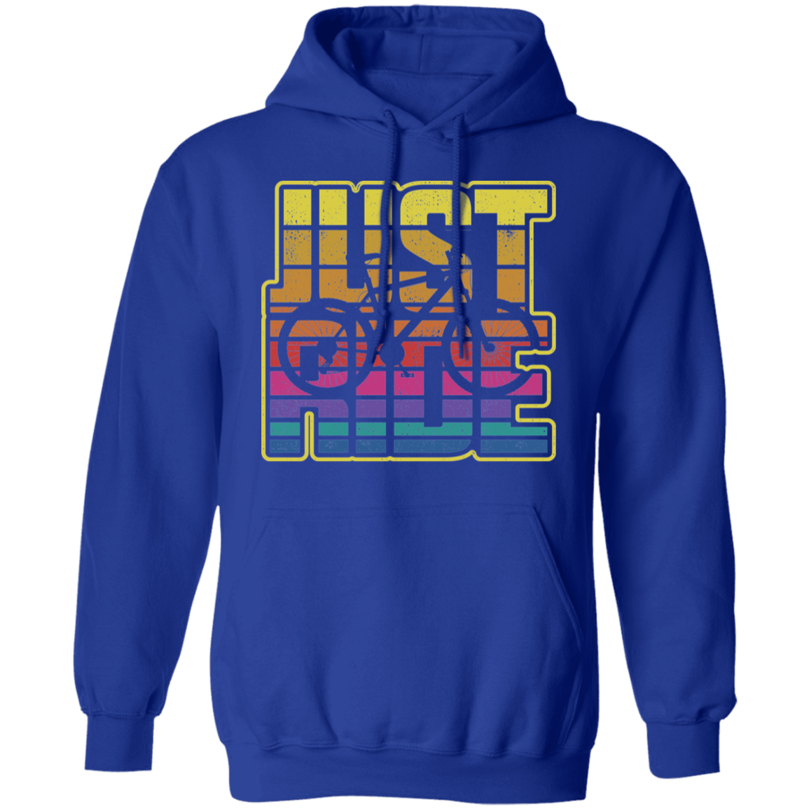 Just Ride Biking Mountain Bike Pullover Hoodie