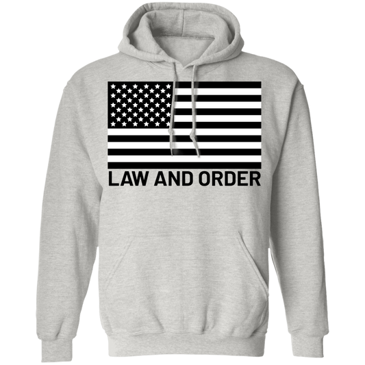 Law and Order American Flag Patriot Pullover Hoodie