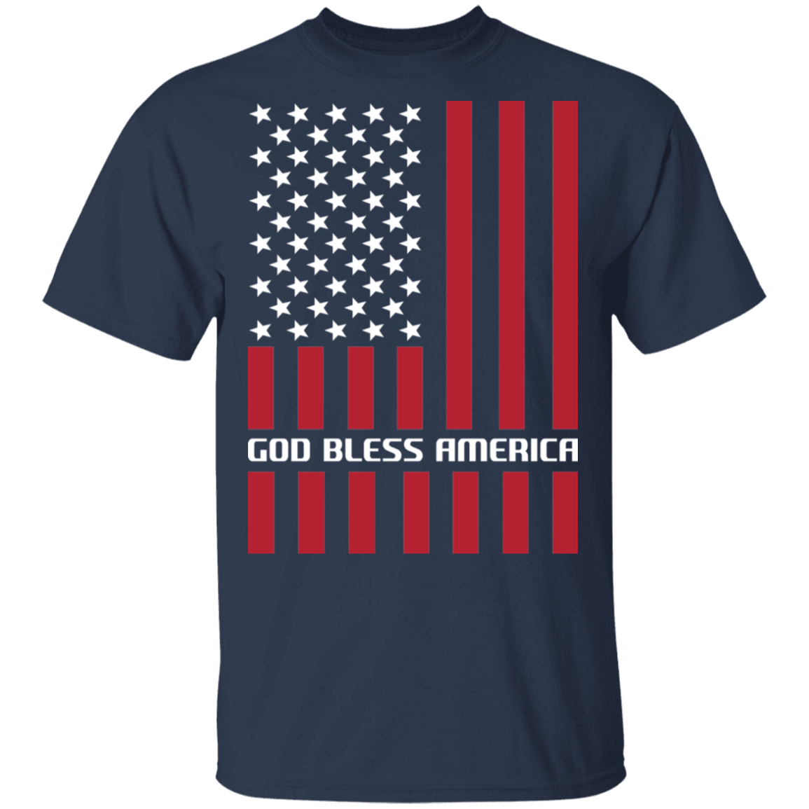 God Bless America American Flag USA T-Shirt