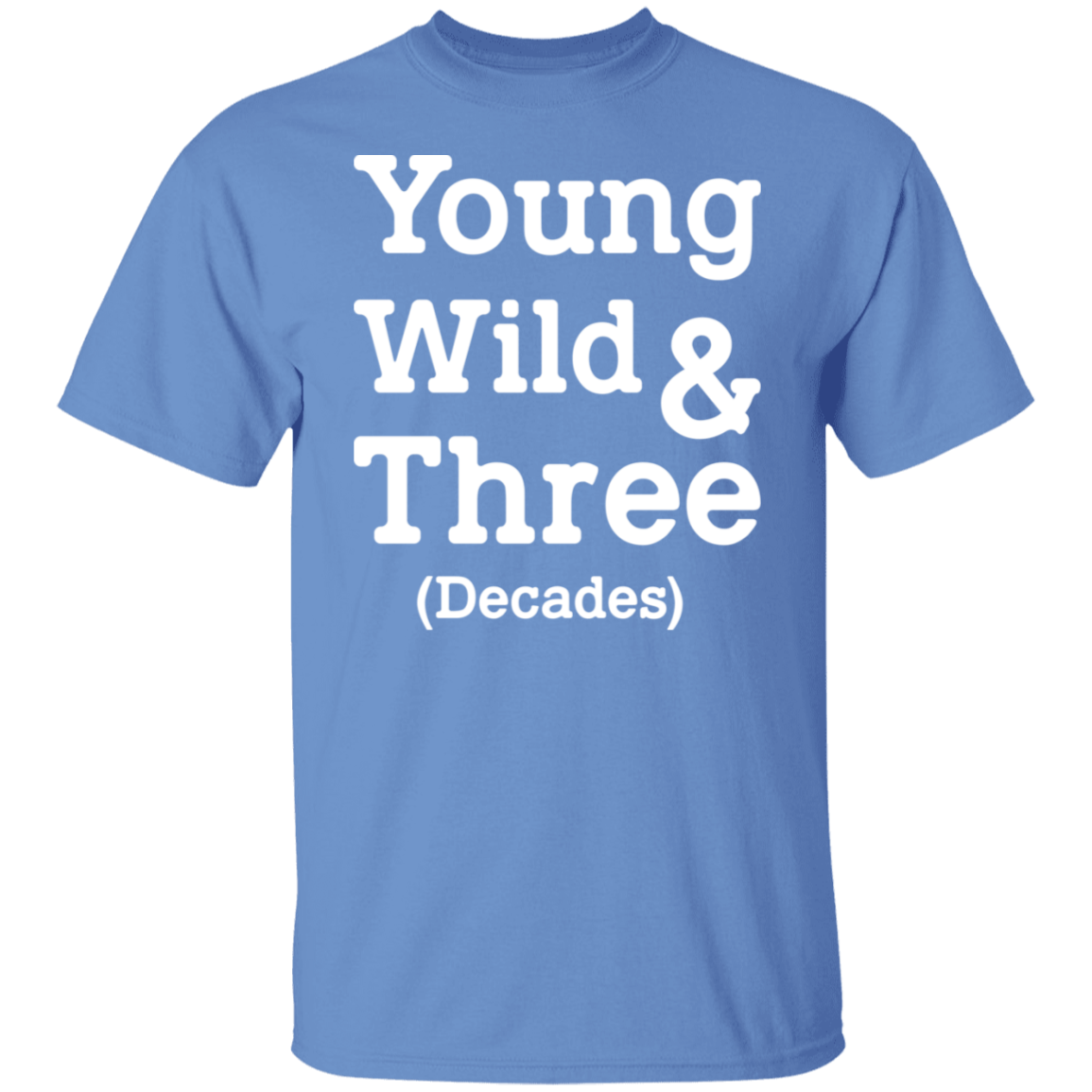 Young Wild And Three Decades Funny Thirties Birthday T-Shirt