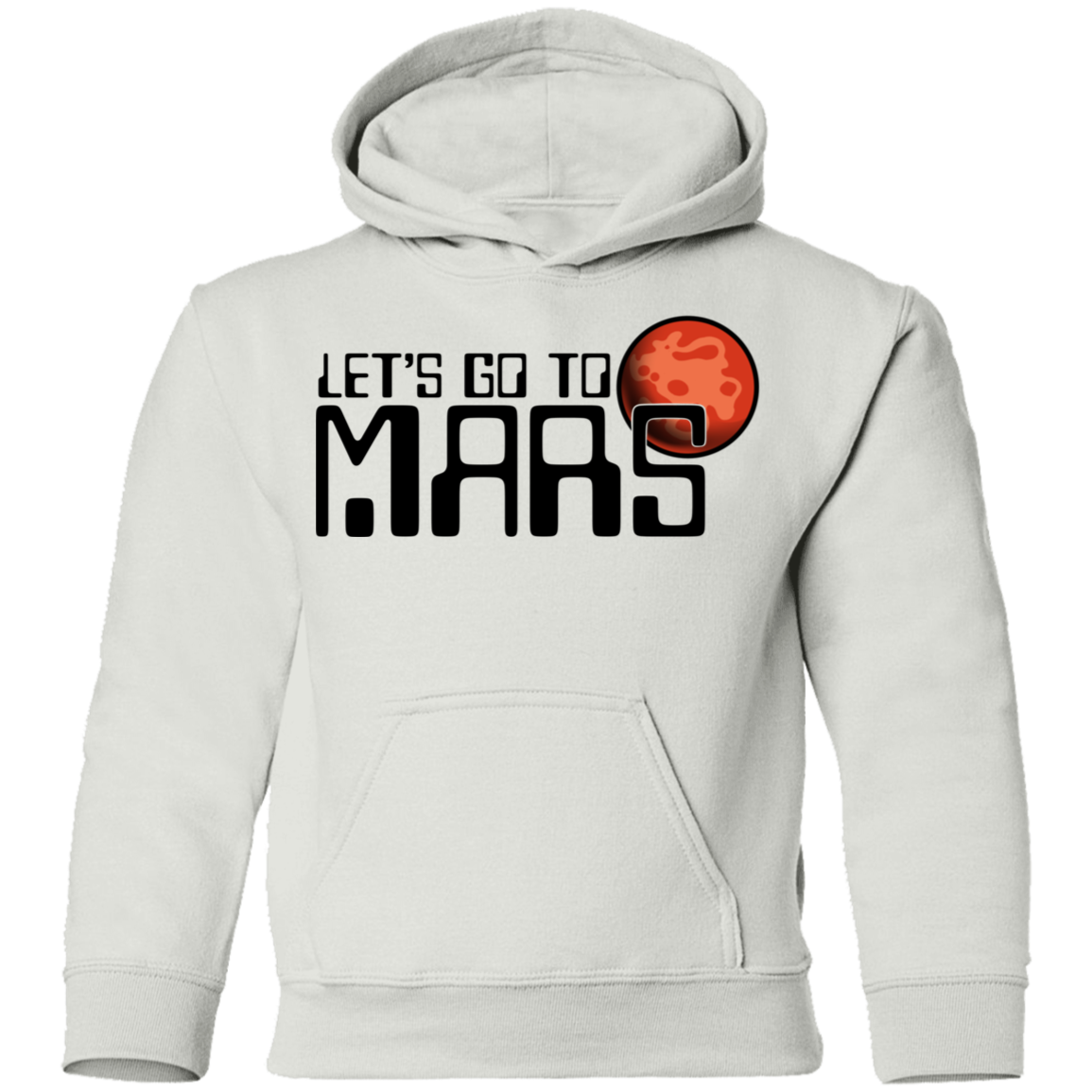 Youth Space Lets Go to Mars Pullover Hoodie