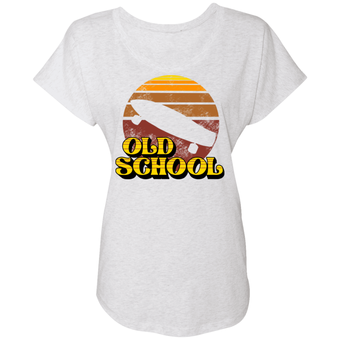 Old School Skateboarding Women's Dolman Sleeve