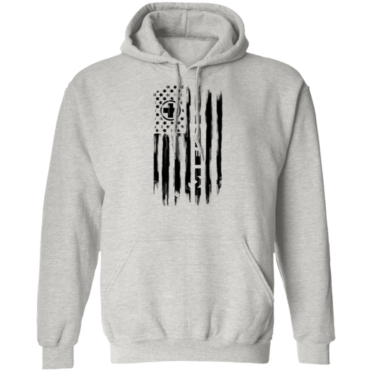 Medic Ambulance Nurse Hospital American Flag Pullover Hoodie