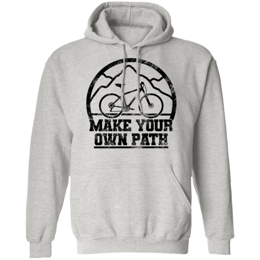 Make Your Own Path Mountain Biking Pullover Hoodie