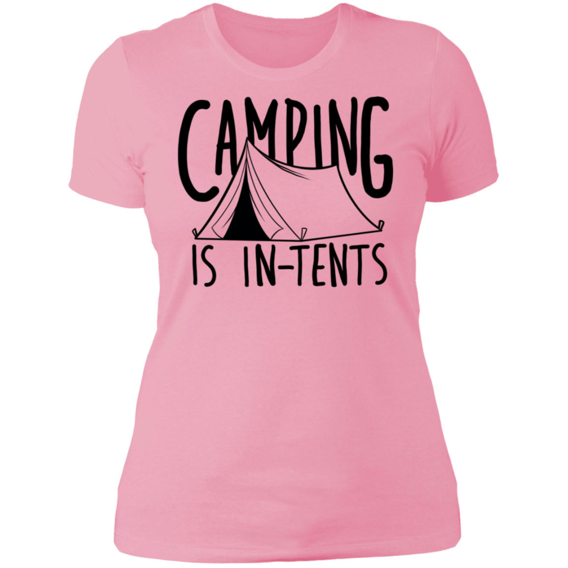 Women's Camping is In-Tents Funny T-Shirt