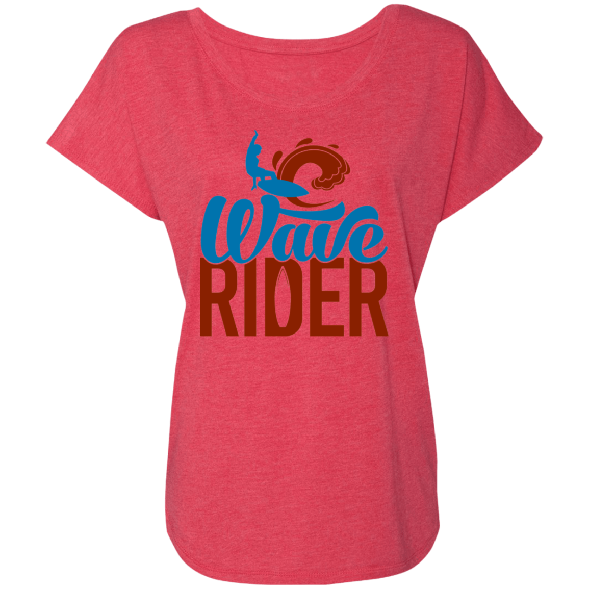 Wave Rider Surf Beach Women's Dolman Sleeve