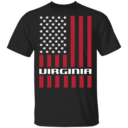 Virginia American Flag USA T-Shirt