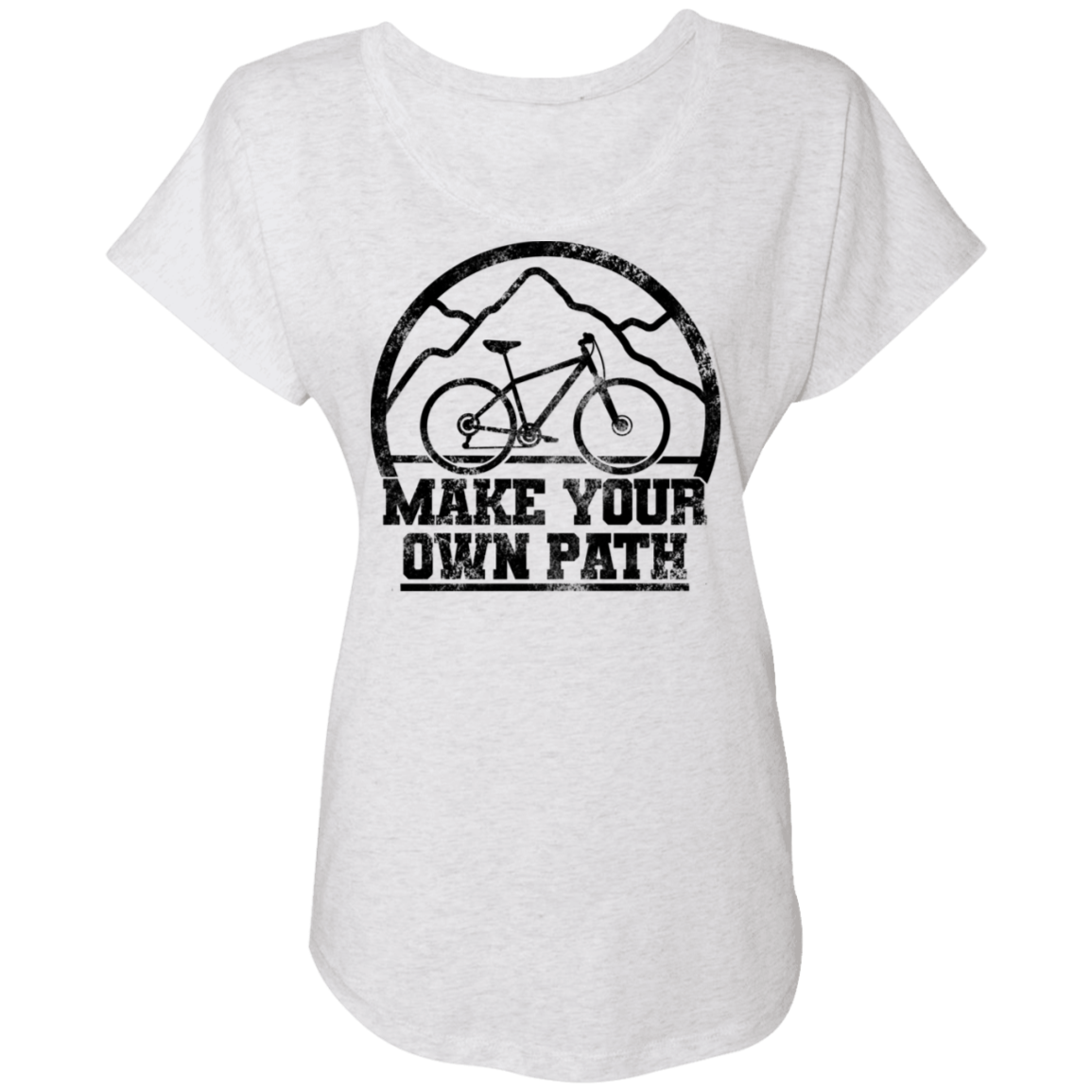Make Your Own Path Mountain Biking Women's Dolman Sleeve