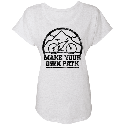 Make Your Own Path Mountain Biking Women's Dolman Sleeve