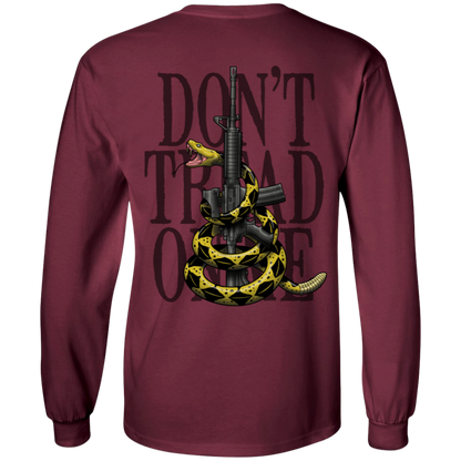 We the People Don't Tread on Me Gadsden Flag Double Sided Long Sleeve T-Shirt