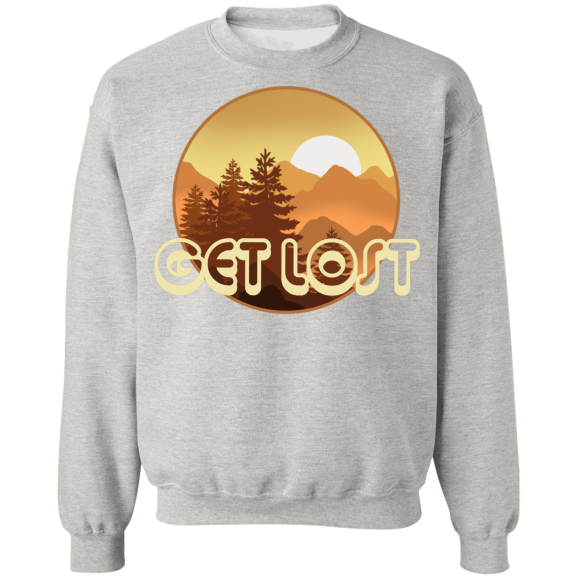Get Lost in Nature Camping Crewneck Sweatshirt