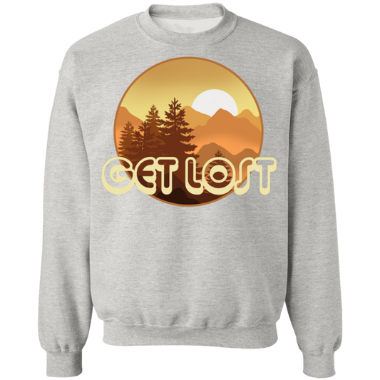Get Lost in Nature Camping Crewneck Sweatshirt