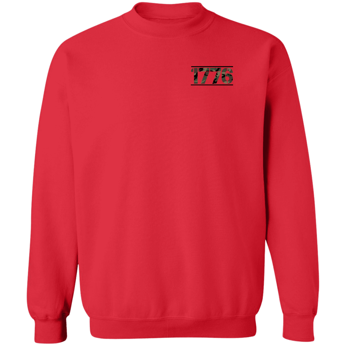 1776 American Bald Eagle Double Sided Crewneck Sweatshirt