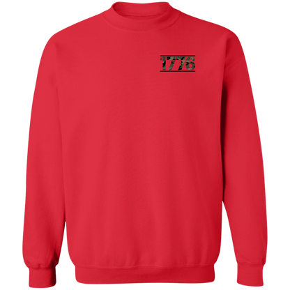1776 American Bald Eagle Double Sided Crewneck Sweatshirt