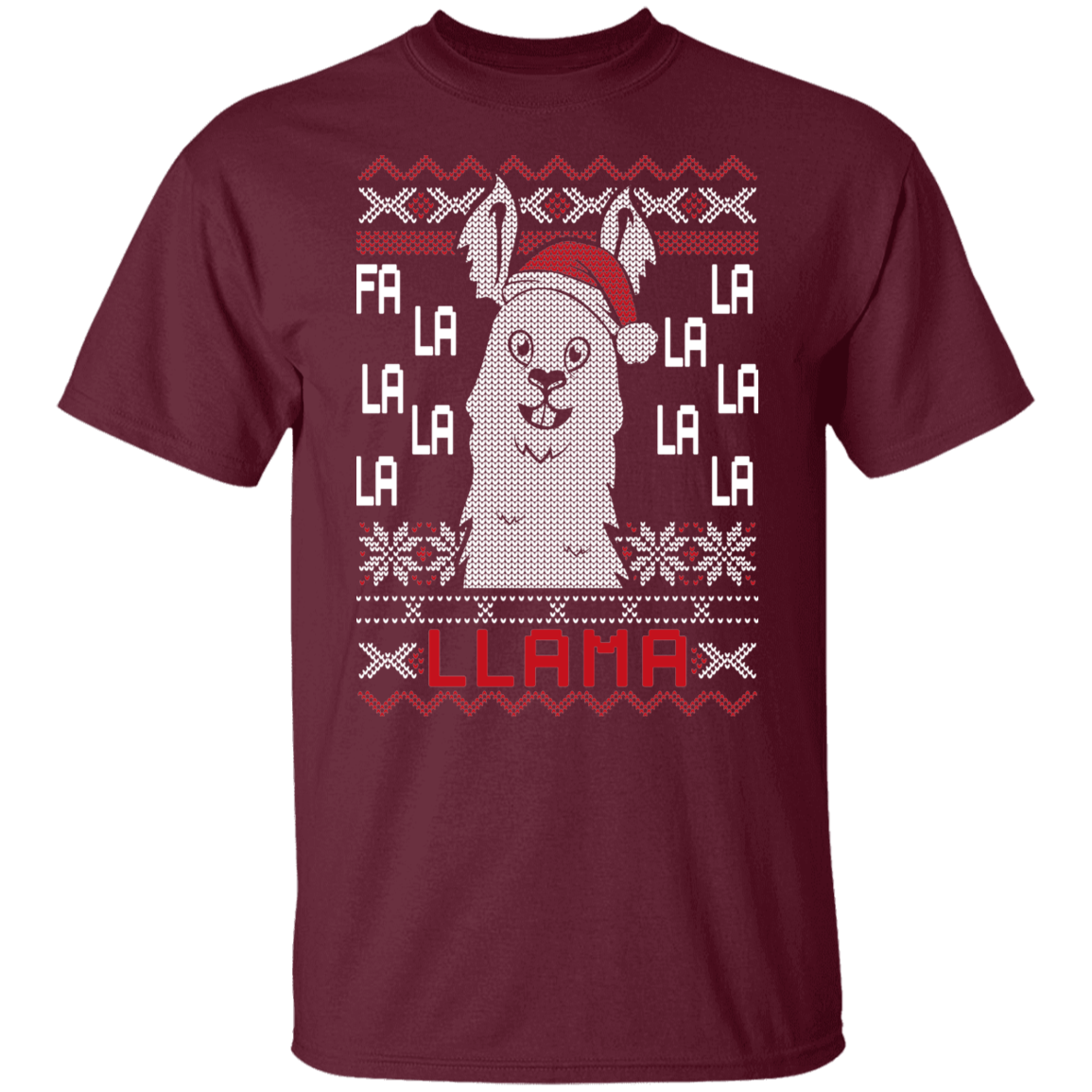 Fa La La LLama Ugly Christmas Party T-Shirt