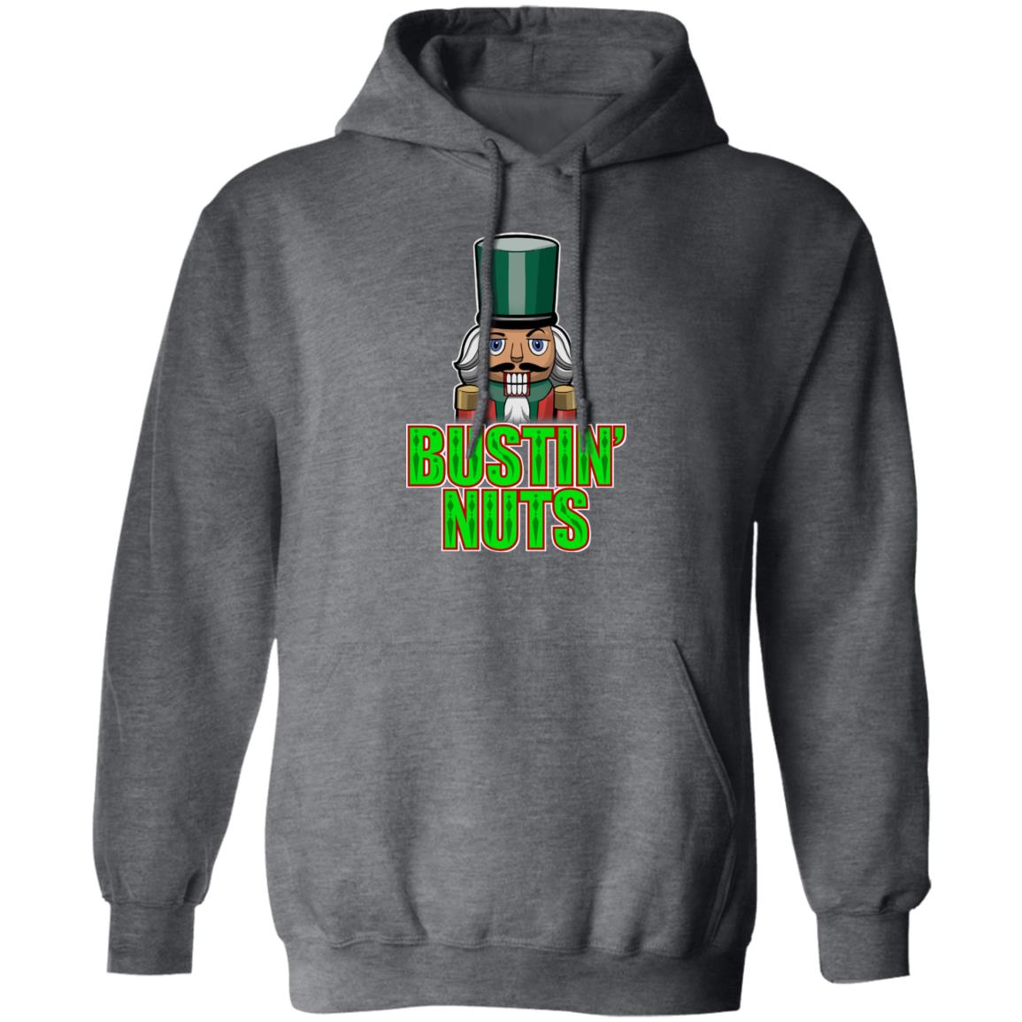 Bustin' Nuts Nutcracker Funny Christmas Pullover Hoodie