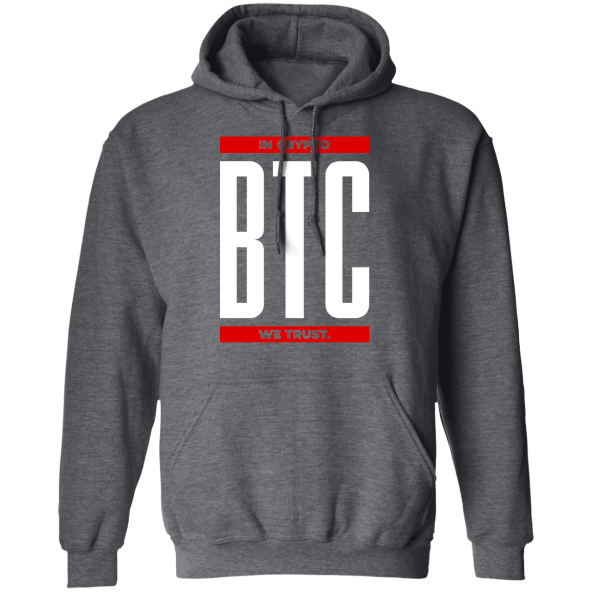 Bitcoin BTC In Crypto We Trust Cryptocurrency Pullover Hoodie