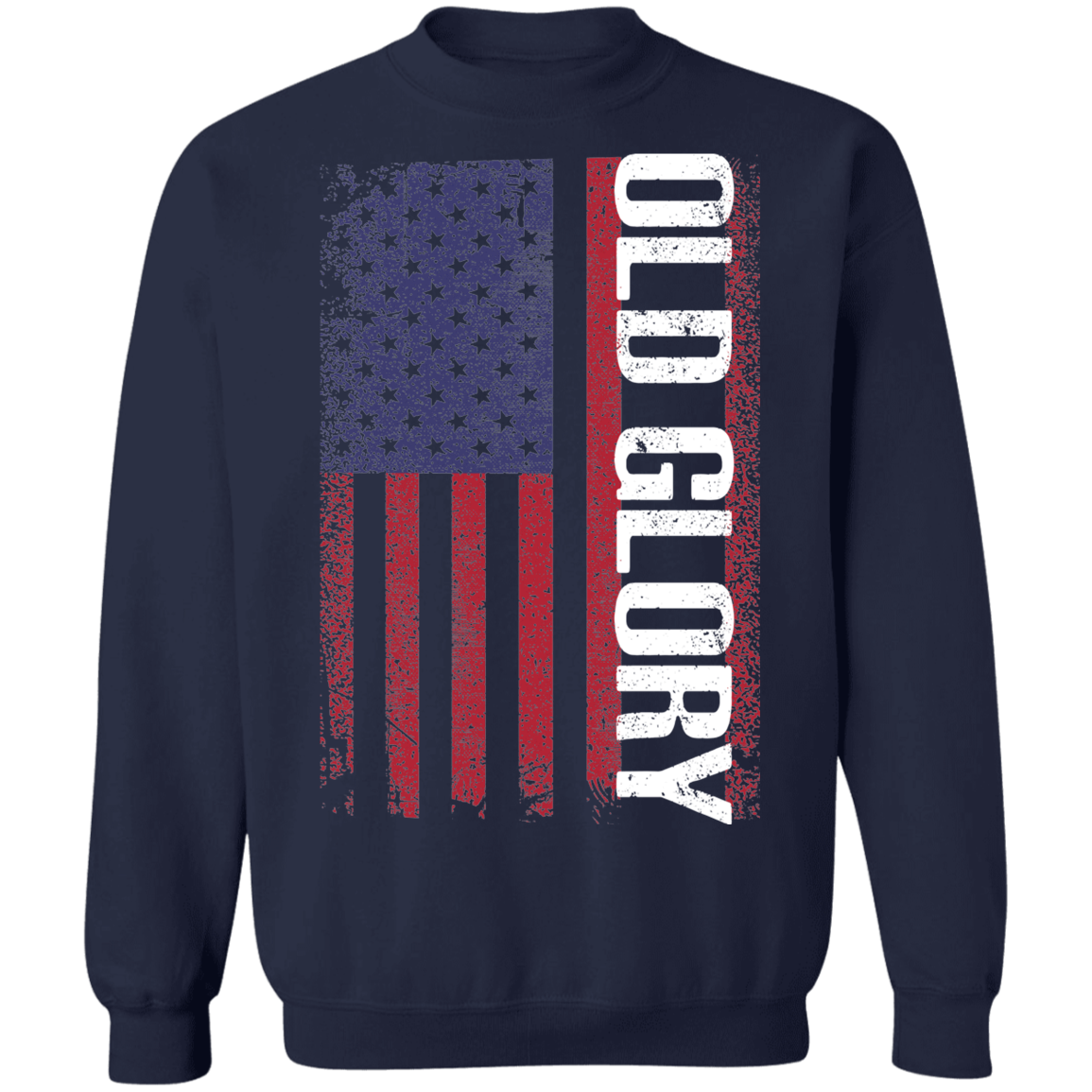 Old Glory American Flag USA Crewneck Sweatshirt
