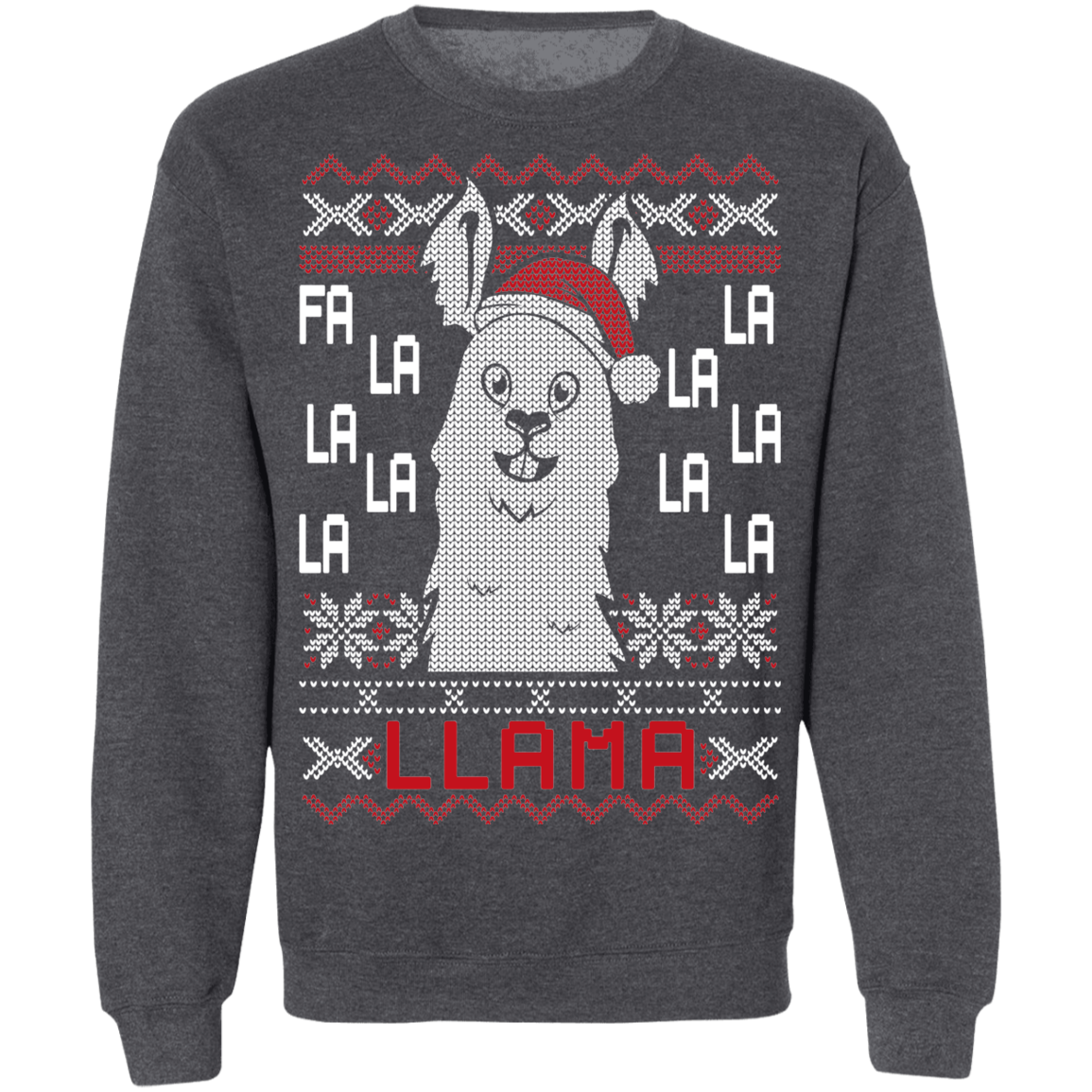 Fa La La LLama Christmas Party Ugly Sweater Crewneck Sweatshirt