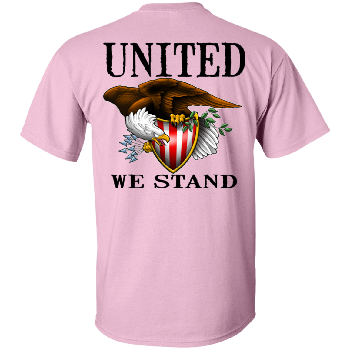 1776 American Bald Eagle United We Stand Double Sided T-Shirt