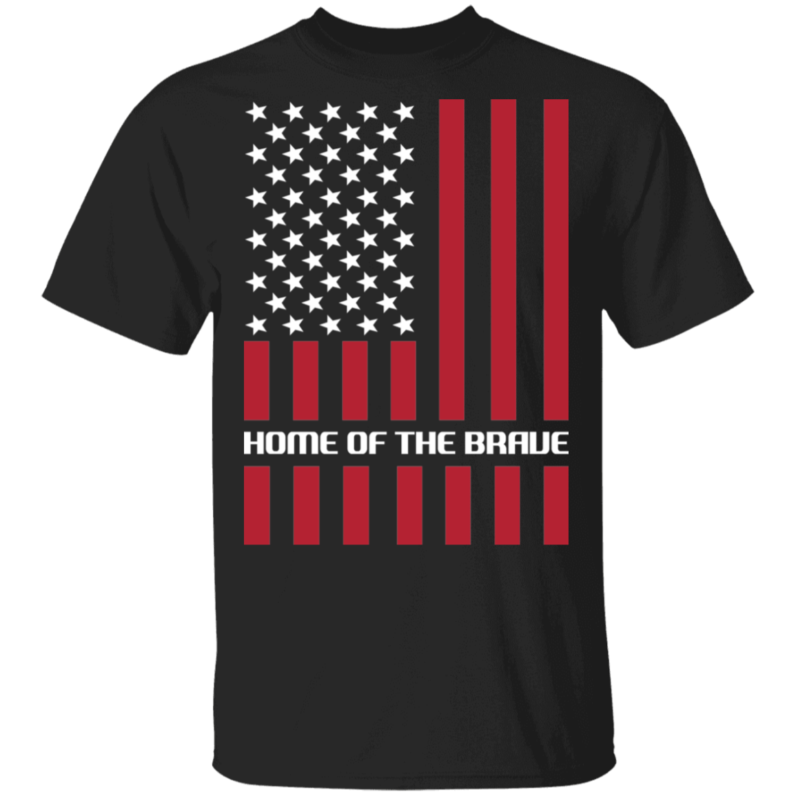 Home of the Brave American Flag USA T-Shirt