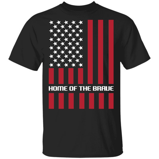 Home of the Brave American Flag USA T-Shirt