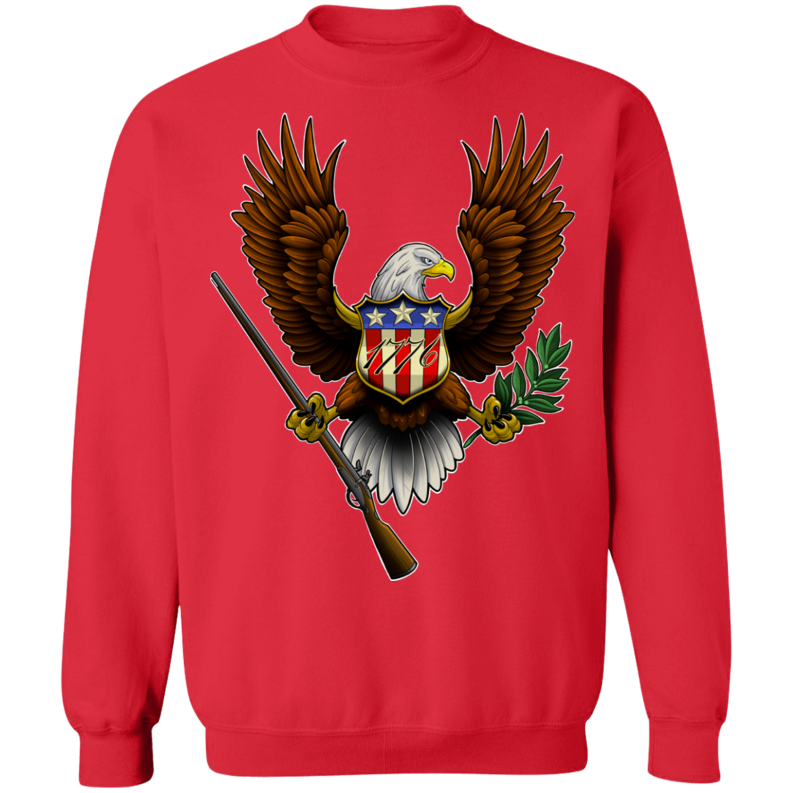 1776 American Bald Eagle Crewneck Sweatshirt