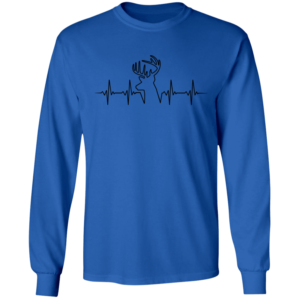 Hunter Heartbeat Deer Long Sleeve T-Shirt