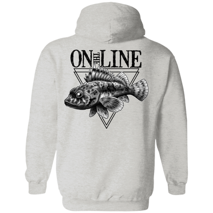 Sculpin Fish On The Line Saltwater Double Sided Pullover Hoodie