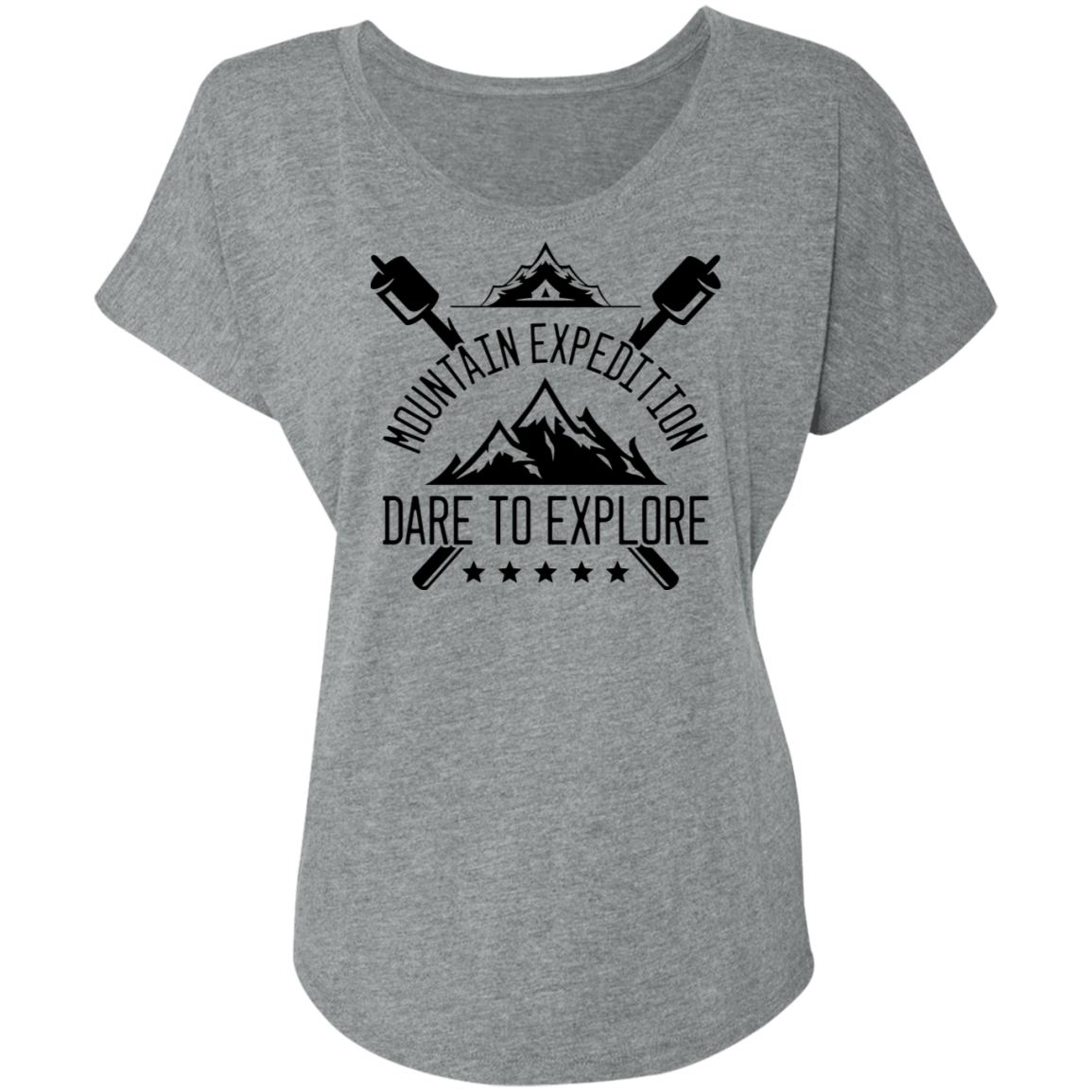 Mountain Expedition Dare To Explore Camping Women's Dolman Sleeve