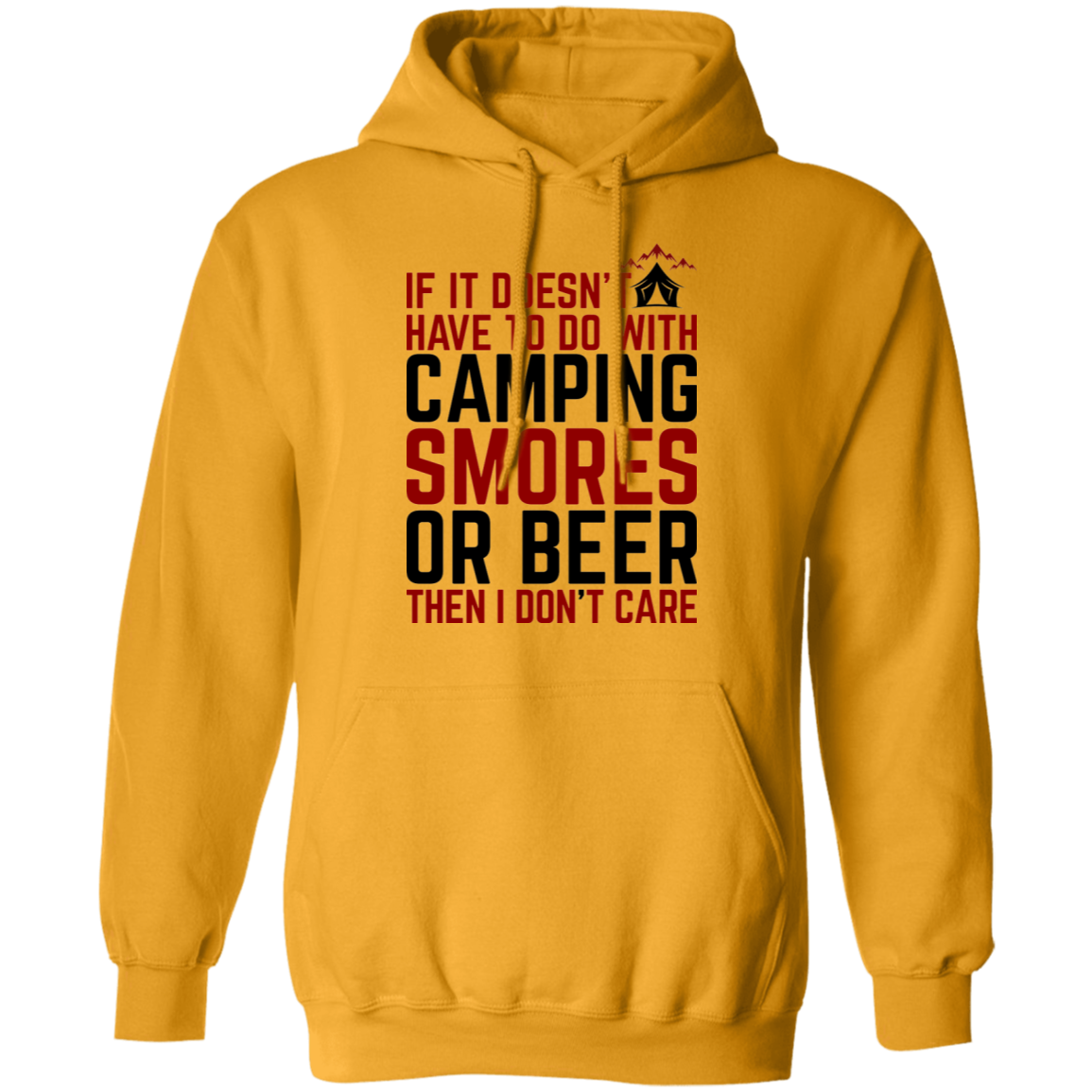 Camping Smores or Beer Funny Pullover Hoodie