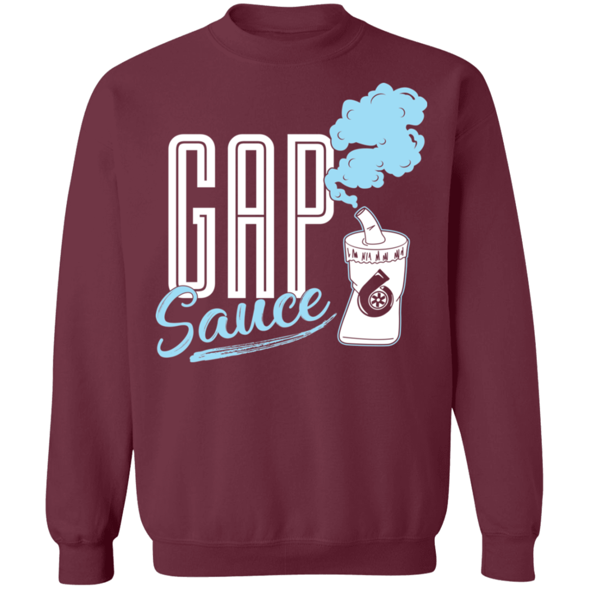 Gap Sauce-01 Gap Sauce Gapplebee's Gapped Turbo Boosted Crewneck Sweatshirt