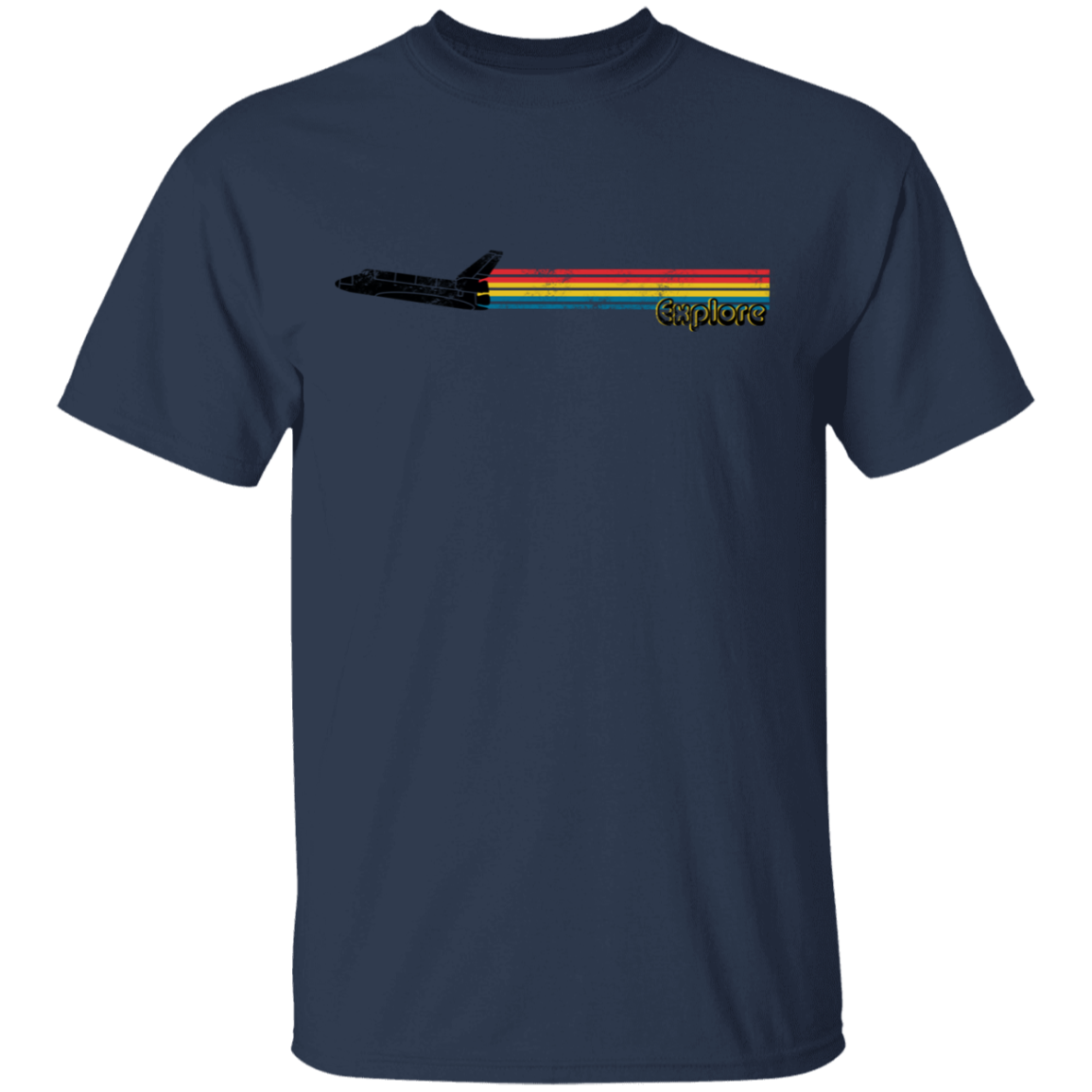 Men's Space Rocket Ship Explorer T-Shirt