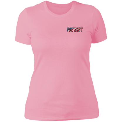 Patriot American Bald Eagle Women's Double Sided Boyfriend T-Shirt