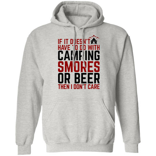 Camping Smores or Beer Funny Pullover Hoodie