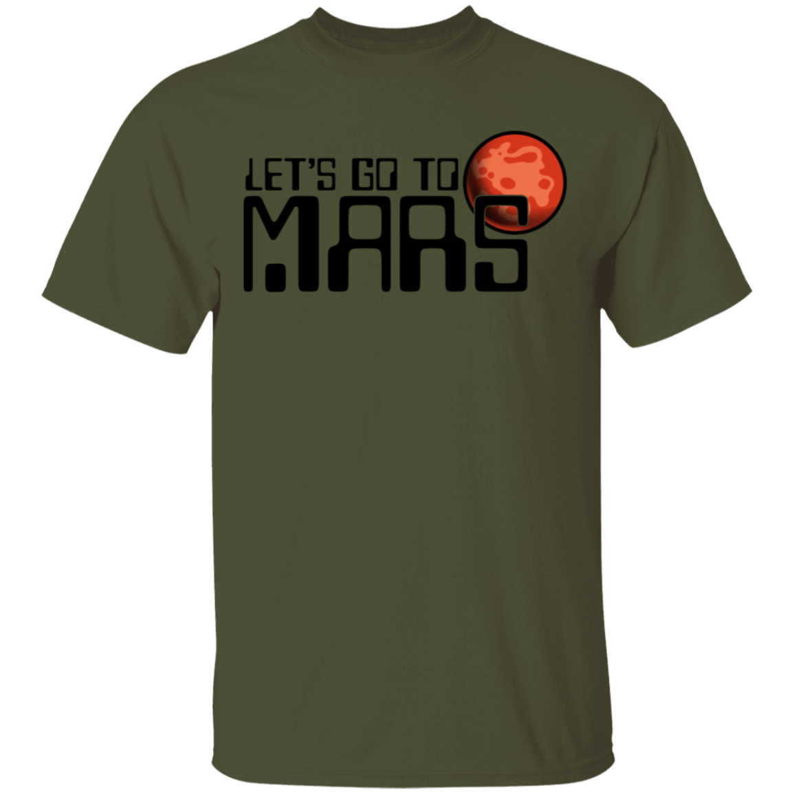 Men's Space Lets Go to Mars T-Shirt