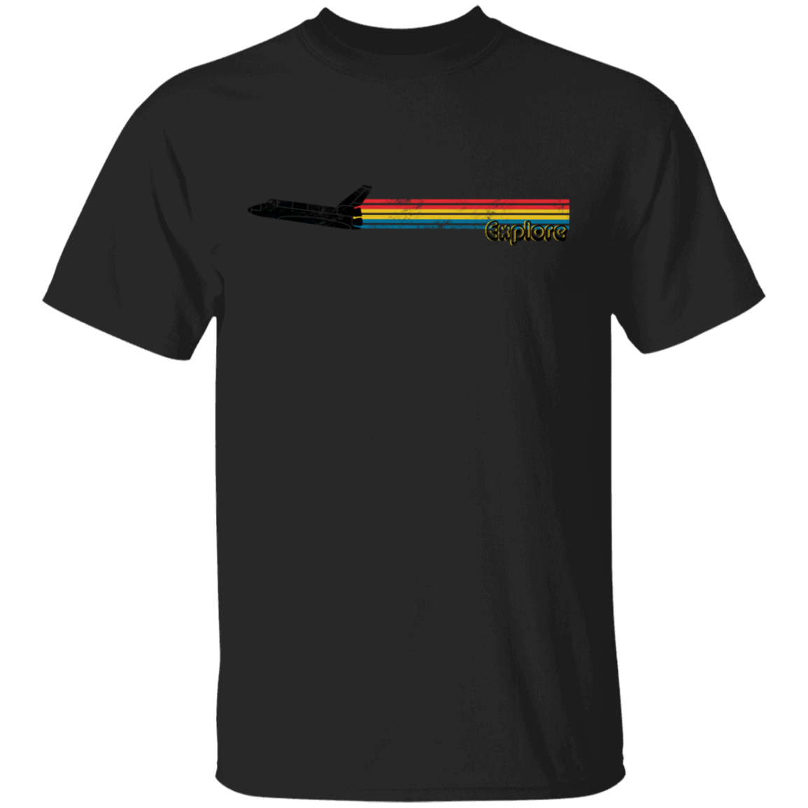 Men's Space Rocket Ship Explorer T-Shirt