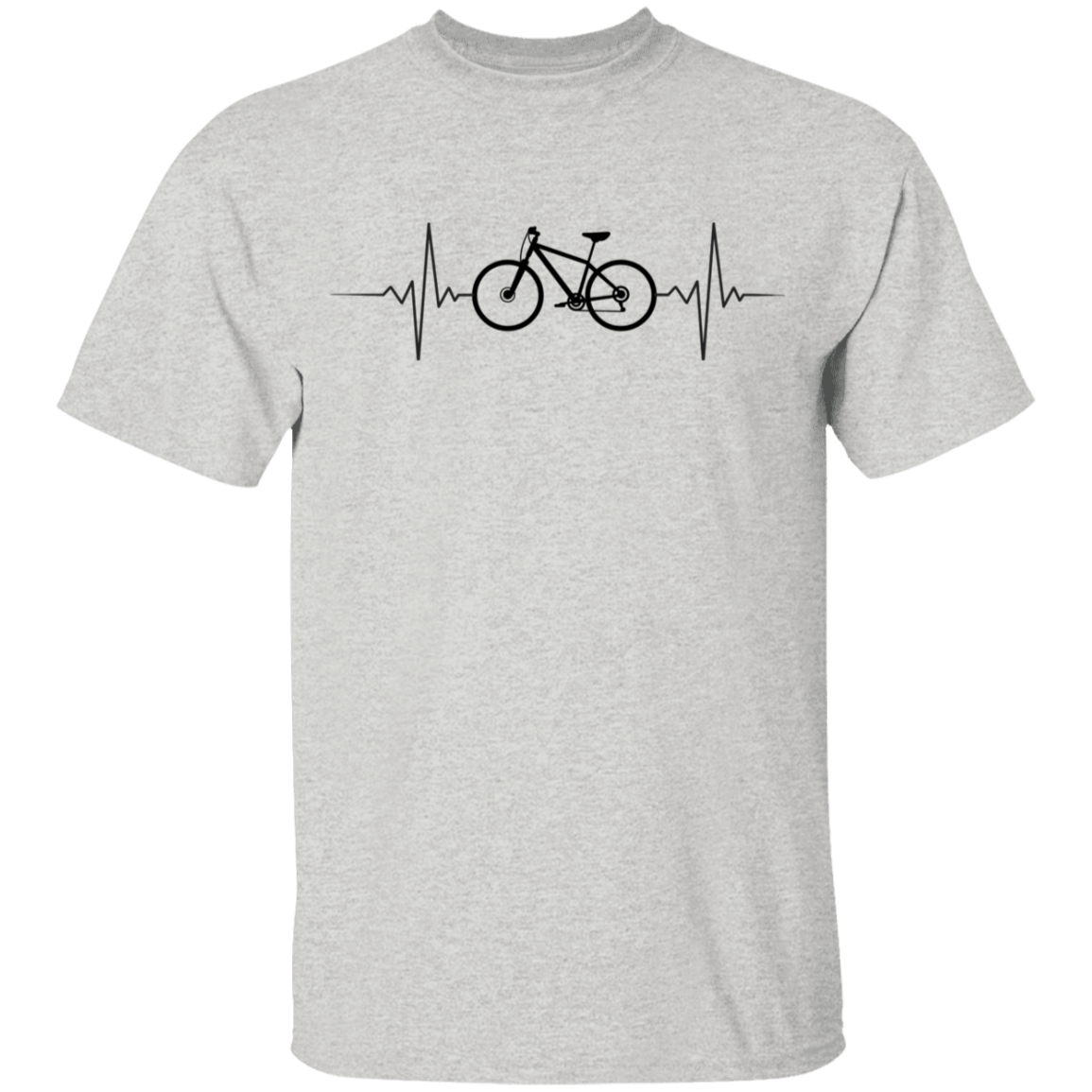 Mountain Biking Biker Heartbeat Youth T-Shirt