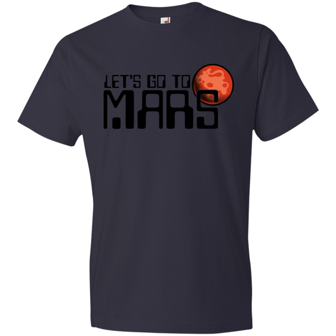 Youth Space Lets Go to Mars Lightweight T-Shirt