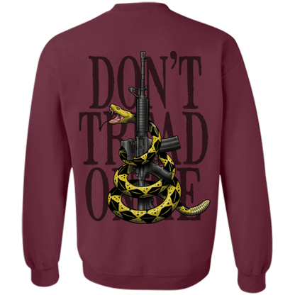 We the People Don't Tread on Me Gadsden Flag Double Sided Crewneck Sweatshirt