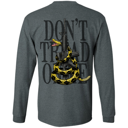 We the People Don't Tread on Me Gadsden Flag Double Sided Long Sleeve T-Shirt