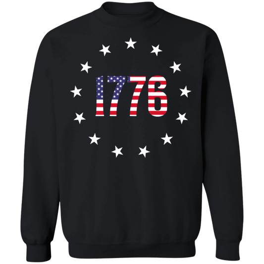 1776 Betsy Ross American Flag Crewneck Sweatshirt