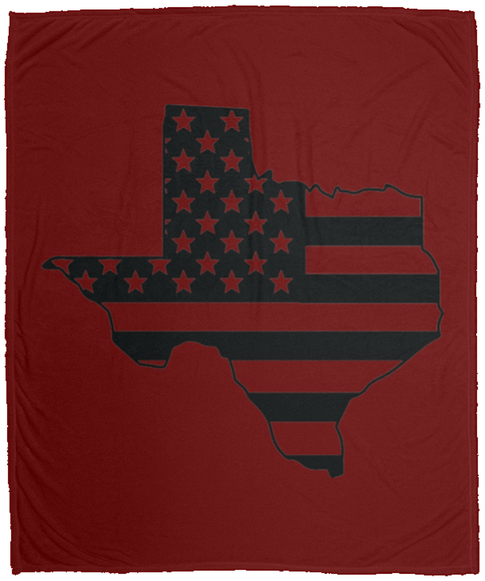 Texas American Flag State Fleece Blanket - 50x60