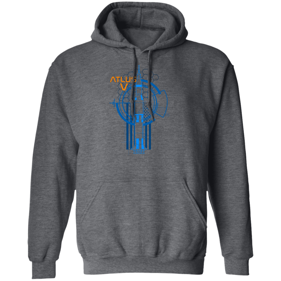 Atlas V Space Rocket Pullover Hoodie
