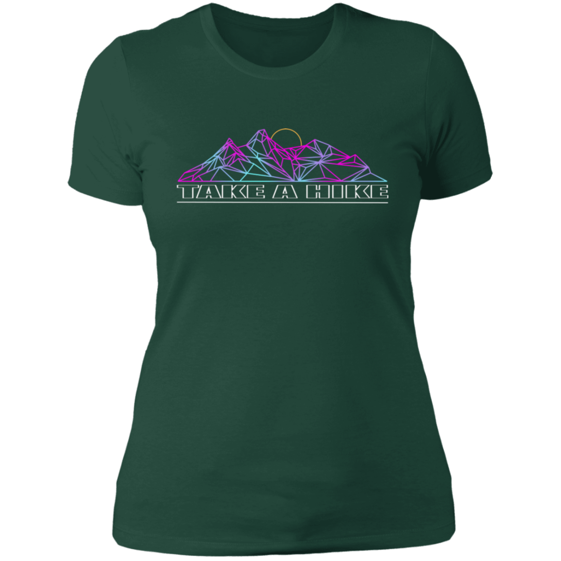 Women's Take a Hike Abstract Camping Nature T-Shirt