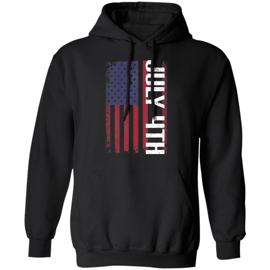 July 4Th American Flag USA  Pullover Hoodie