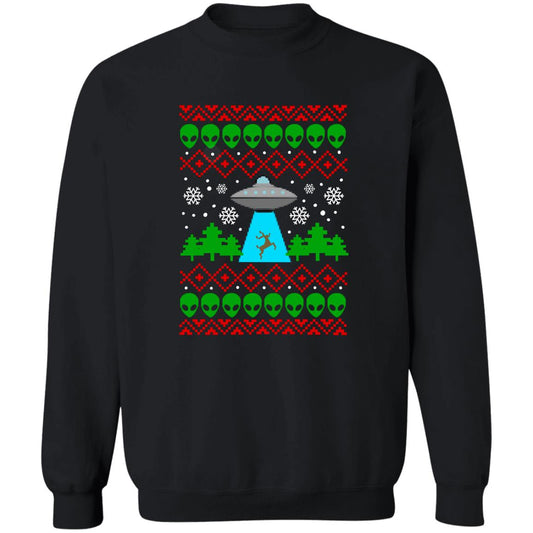 UFO Funny Christmas Crewneck Sweatshirt