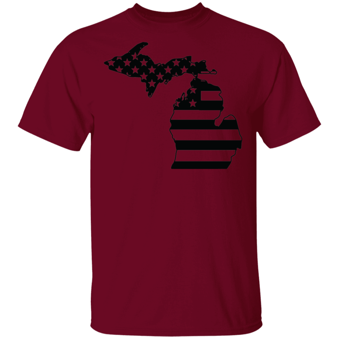 Michigan State American Flag Pride T-Shirt